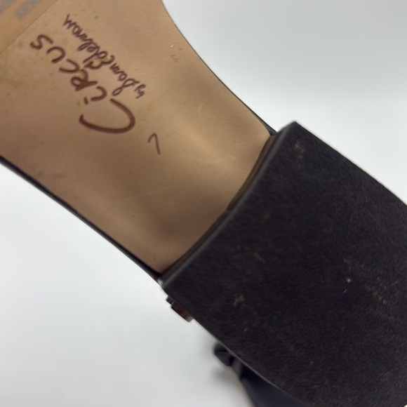 Circus Ny Women's Black Kenna Square Toe Slip On Slide Sandals Size 7 leather - Picture 6 of 6